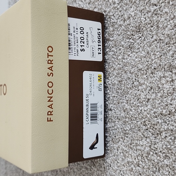 Franco Sarto Suede Pumps, Caspian Blue, Very Gently Used, With Box - Picture 4 of 5